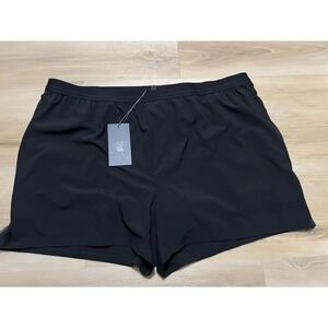 VRST Men's 5" Accelerate Running Brief Short Pure Black XXL MSRP $58 New Lined